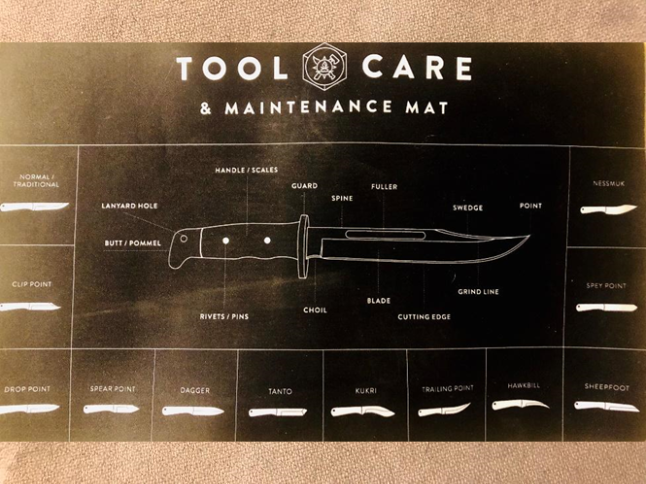 Best Bushcraft Knife - Maintenance Mat