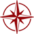 compass icon red