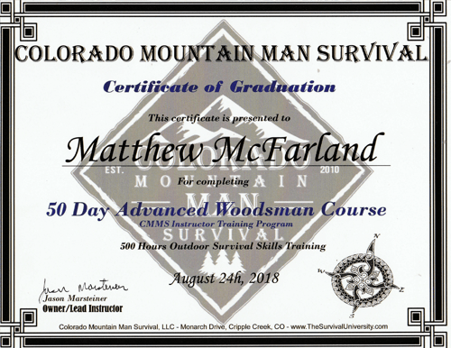 Matthew McFarland Certified INstructor