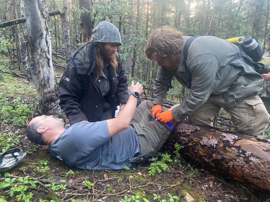 wilderness first aid ABCDE bleeding control tourniquet backcountry training